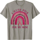 I Wear Pink for My Mom Breast Cancer Rainbow Leopard T-Shirt - T-Shirt | Sand