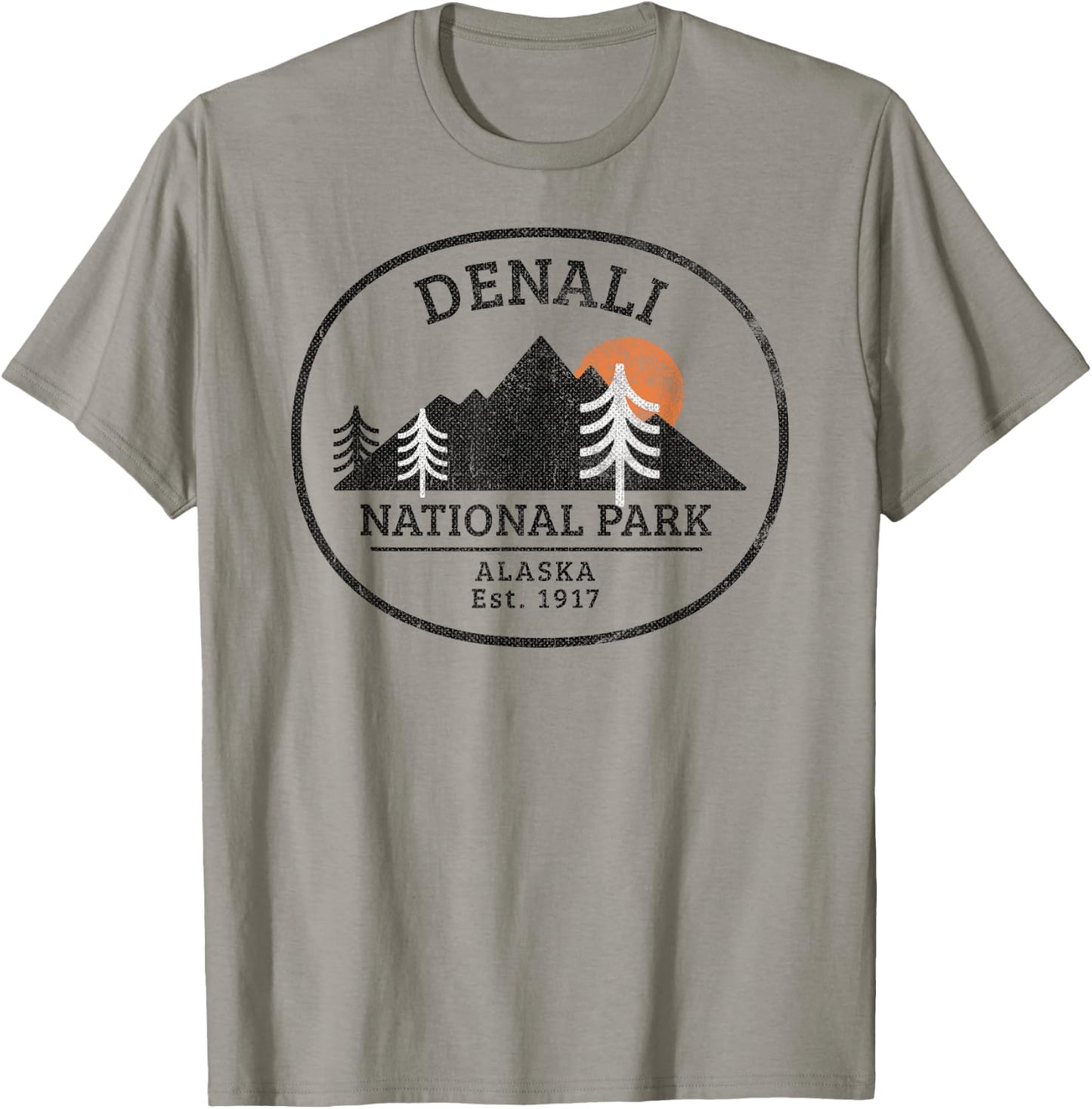 Vintage Denali National Park Alaska T-Shirt - T-Shirt | Sand