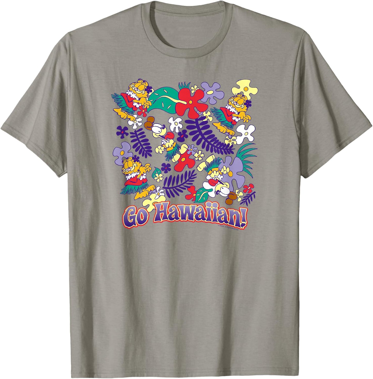 Garfield Go Hawaiian T-Shirt - T-Shirt | Sand