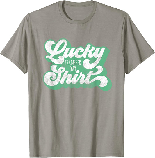 IVF - Lucky Transfer Day - Lightly Distressed Green T-Shirt - T-Shirt | Sand
