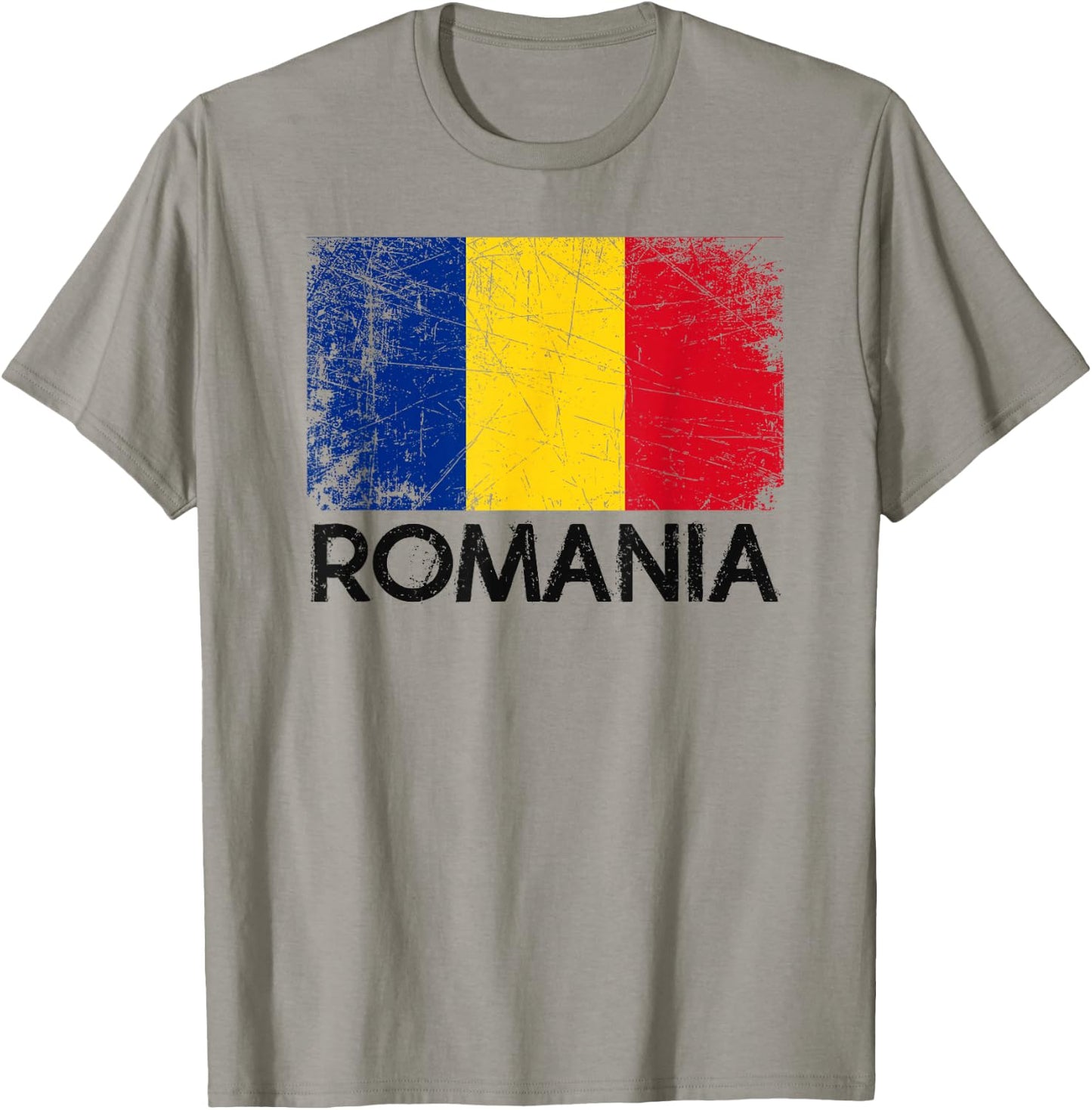 Romanian Flag | Vintage Made In Romania Gift T-Shirt - T-Shirt | Sand