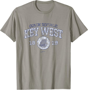 JCombs: Key West, Conch Republic, 1828 T-Shirt - T-Shirt | Sand