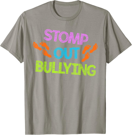 Stomp Out Bullying Anti Bully Equality Novelty T-Shirt - T-Shirt | Sand