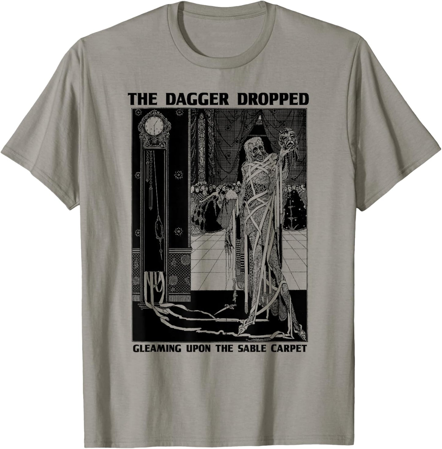 Edgar Poe Art Masque of the Red Death-Edgar Allen Poe Quote T-Shirt - T-Shirt | Sand