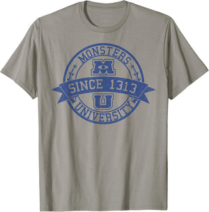 Disney Pixar Monsters University Since 1313 Logo T-Shirt - T-Shirt | Sand