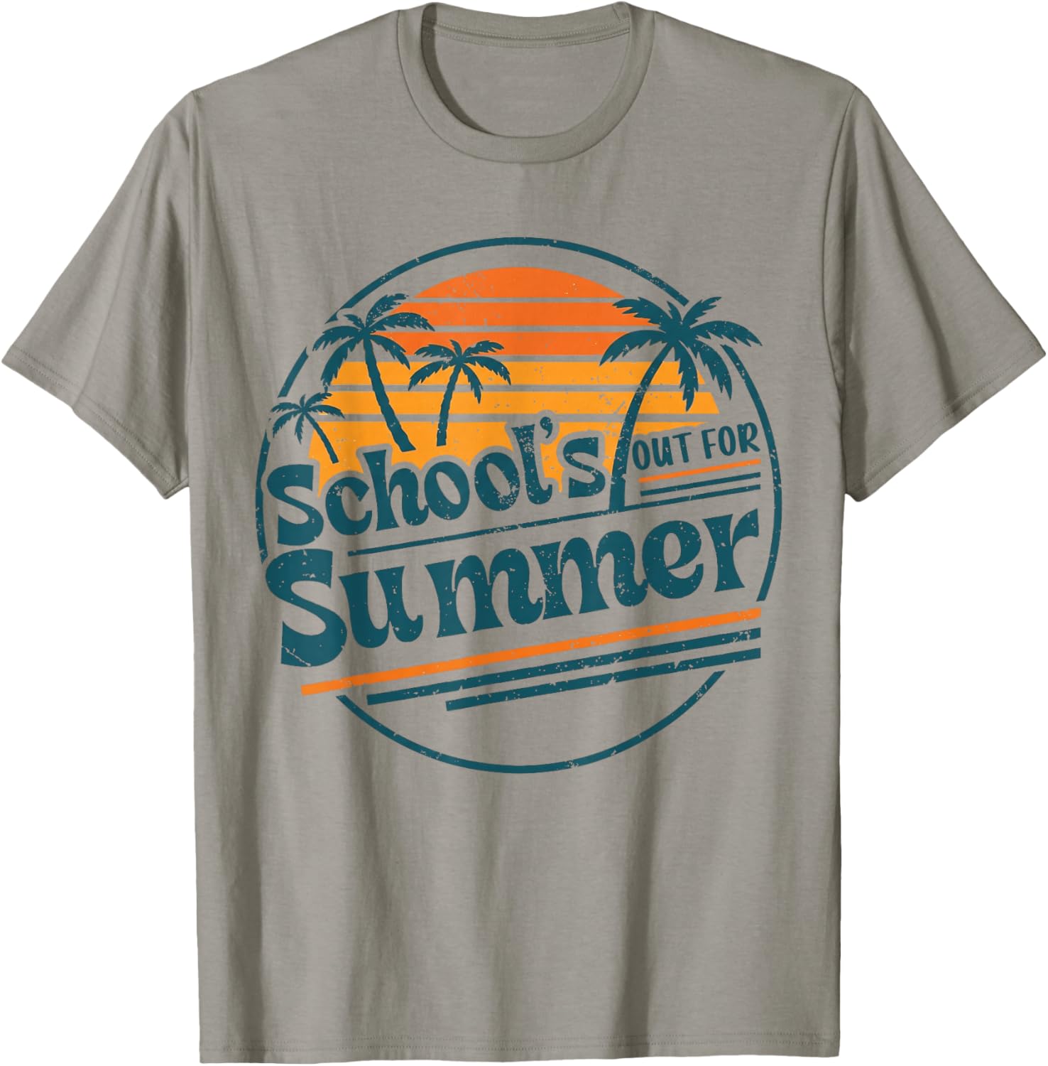 Vintage Retro School's Out for Summer Last Day of School T-Shirt - T-Shirt | Sand