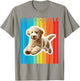 Colorful Goldendoodle T-Shirt - T-Shirt | Sand