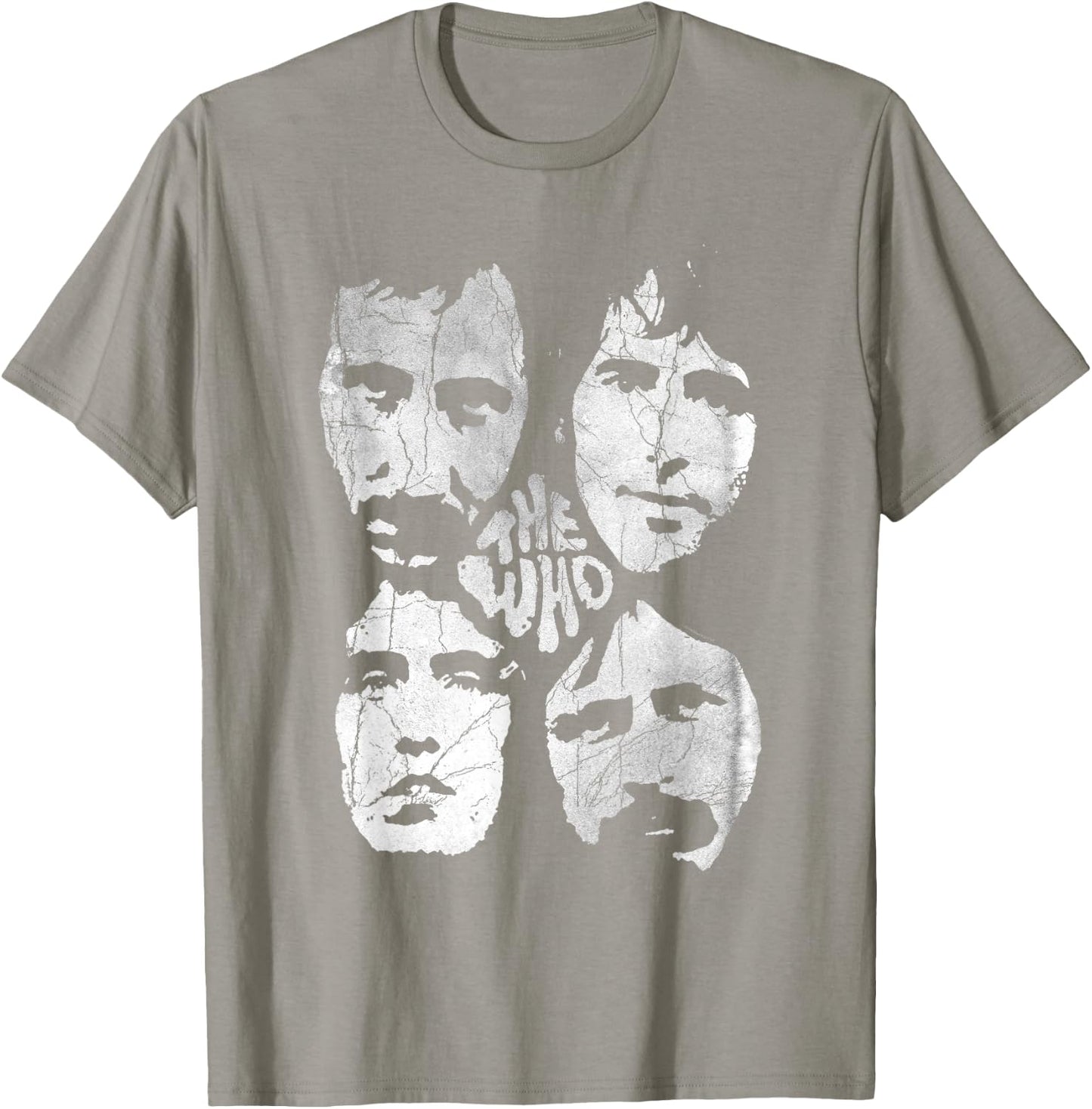 The Who Official Distressed Four Heads Band T-Shirt - T-Shirt | Sand