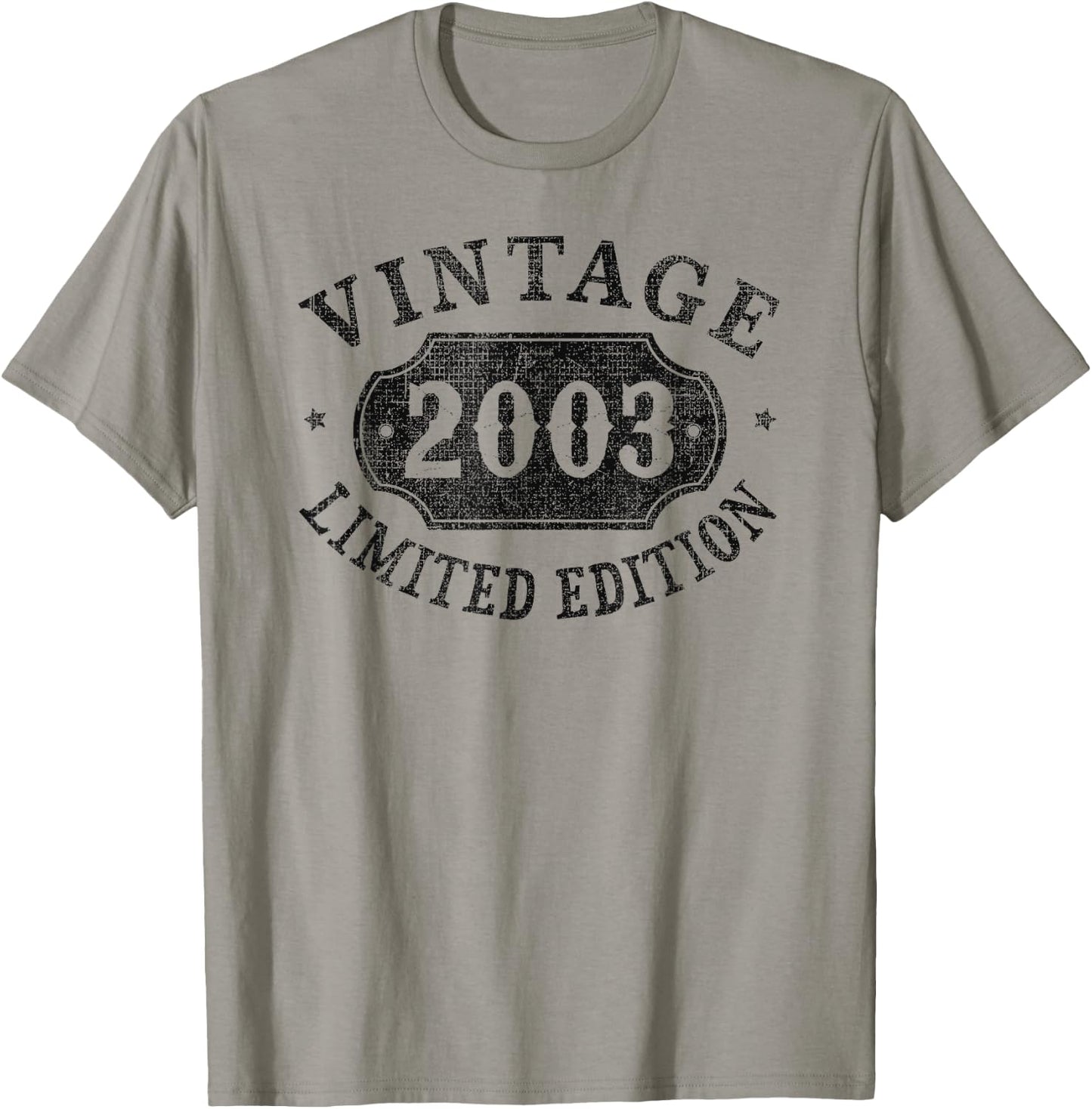 22 year old 22nd Birthday Male Female Him Her Limited 2003 T-Shirt - T-Shirt | Sand