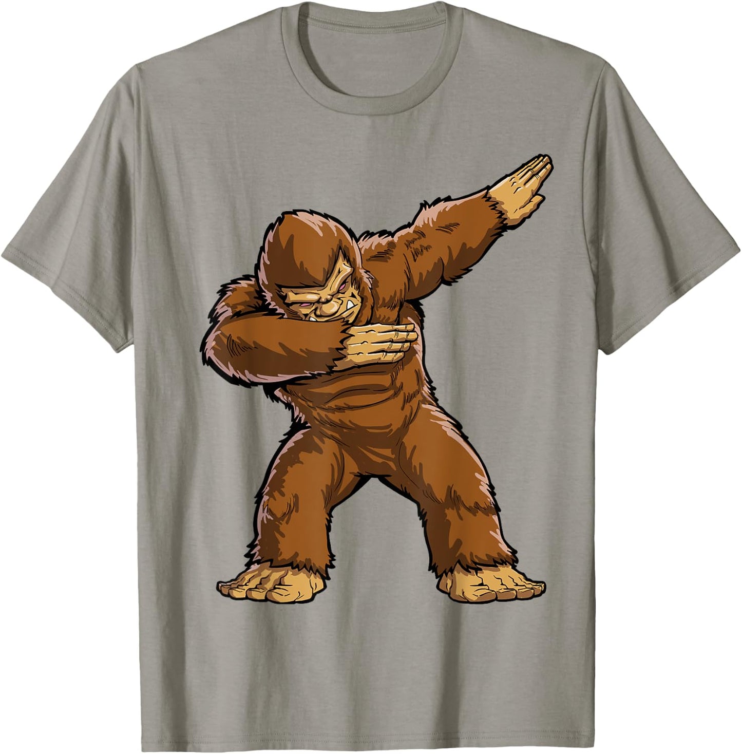 Dabbing Bigfoot Funny Sasquatch Boys Men Dab Dance Monster T-Shirt - T-Shirt | Sand
