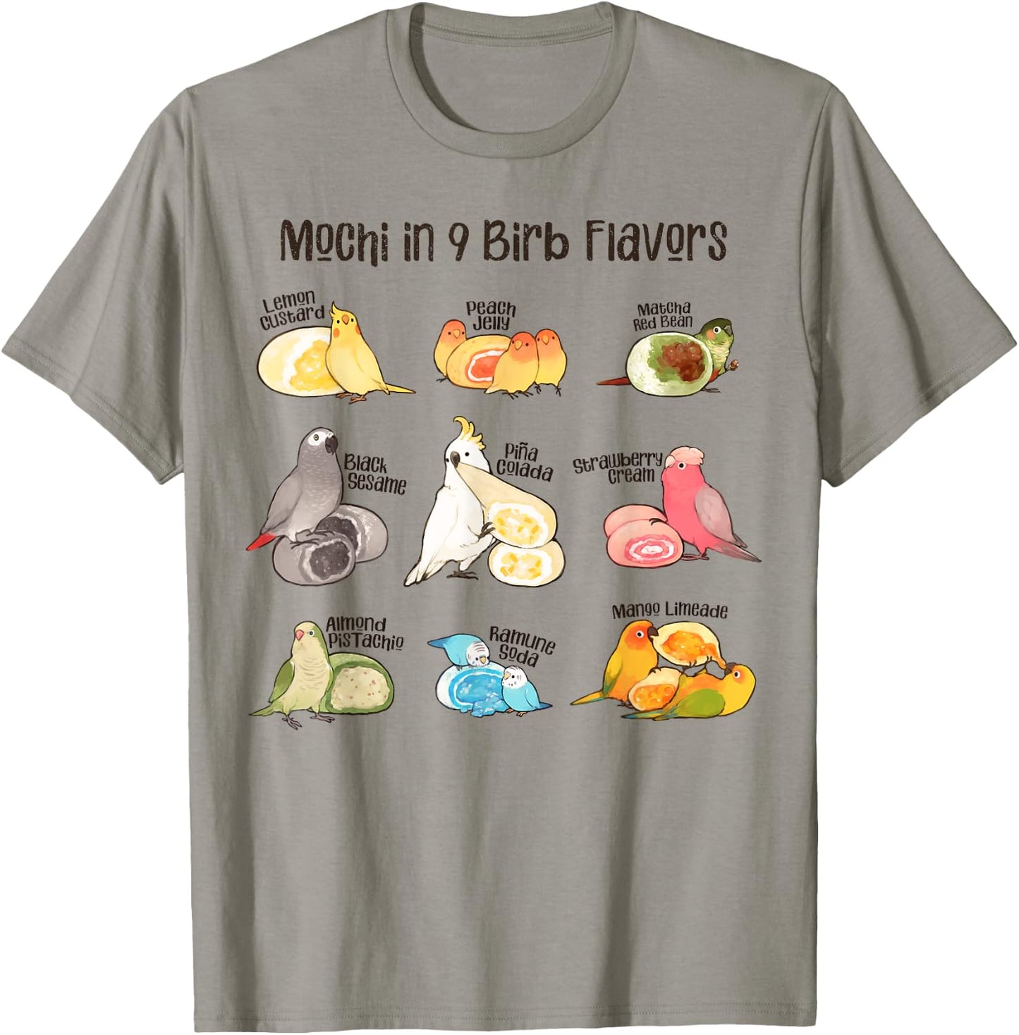 Bird Mochi T-Shirt - T-Shirt | Sand