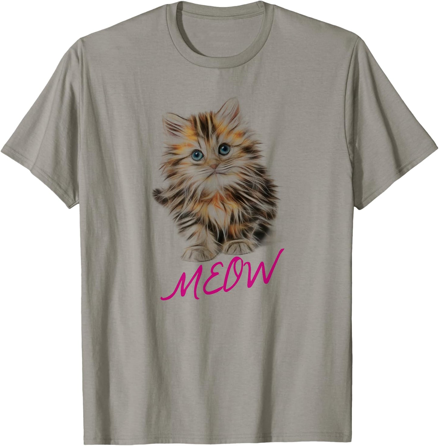 Cat Shirt Meow Kitty Funny Cats Mom And Cat Dad Gift T-Shirt - T-Shirt | Sand