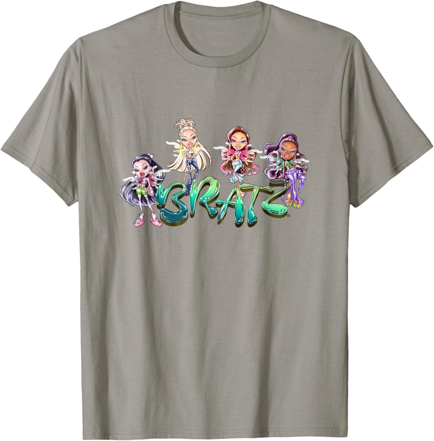 Bratz Fashion Pixiez Vintage Group Shot T-Shirt - T-Shirt | Sand
