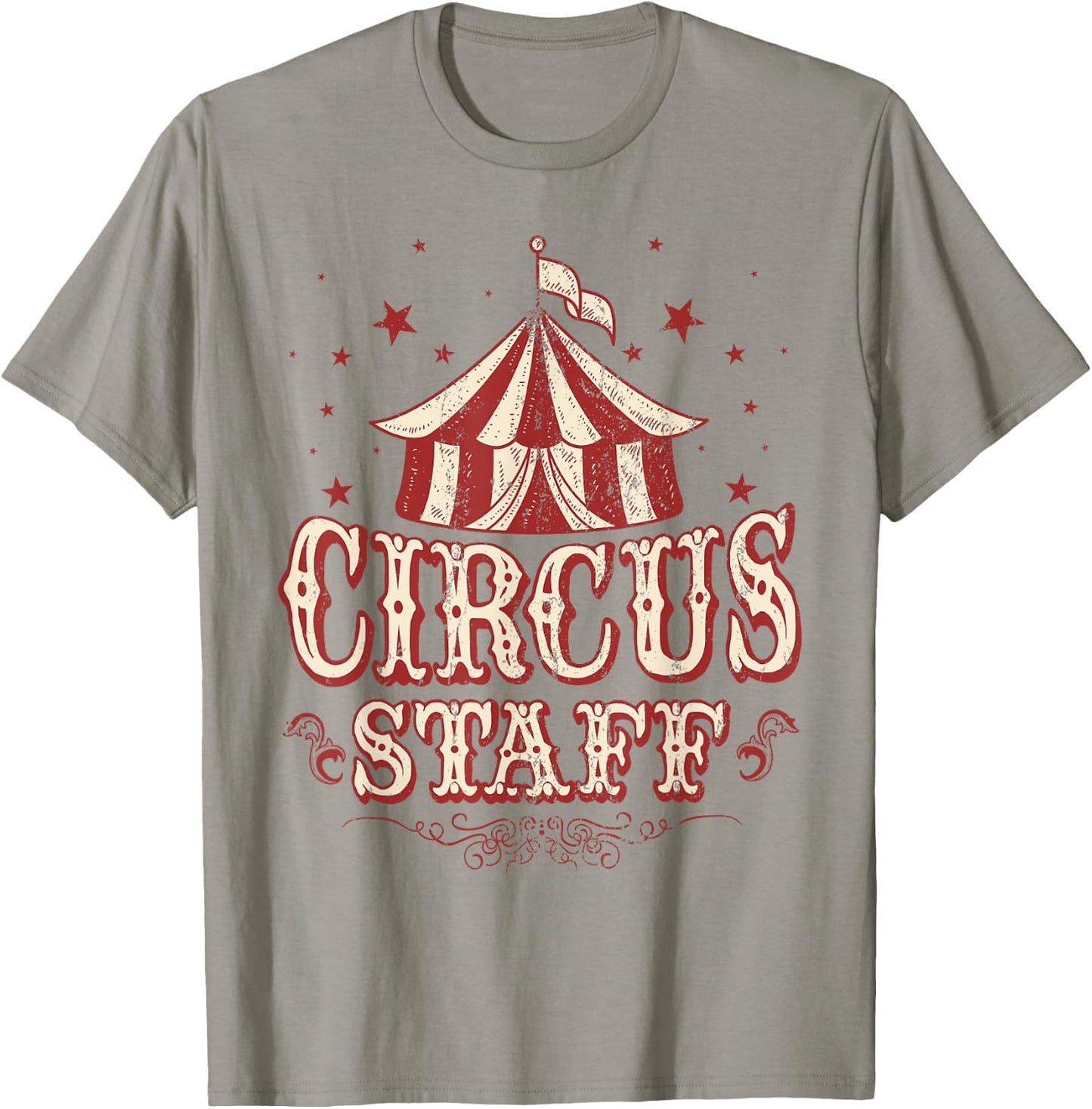 Vintage Circus Themed Birthday Party T Shirt - Circus Staff T-Shirt - T-Shirt | Sand