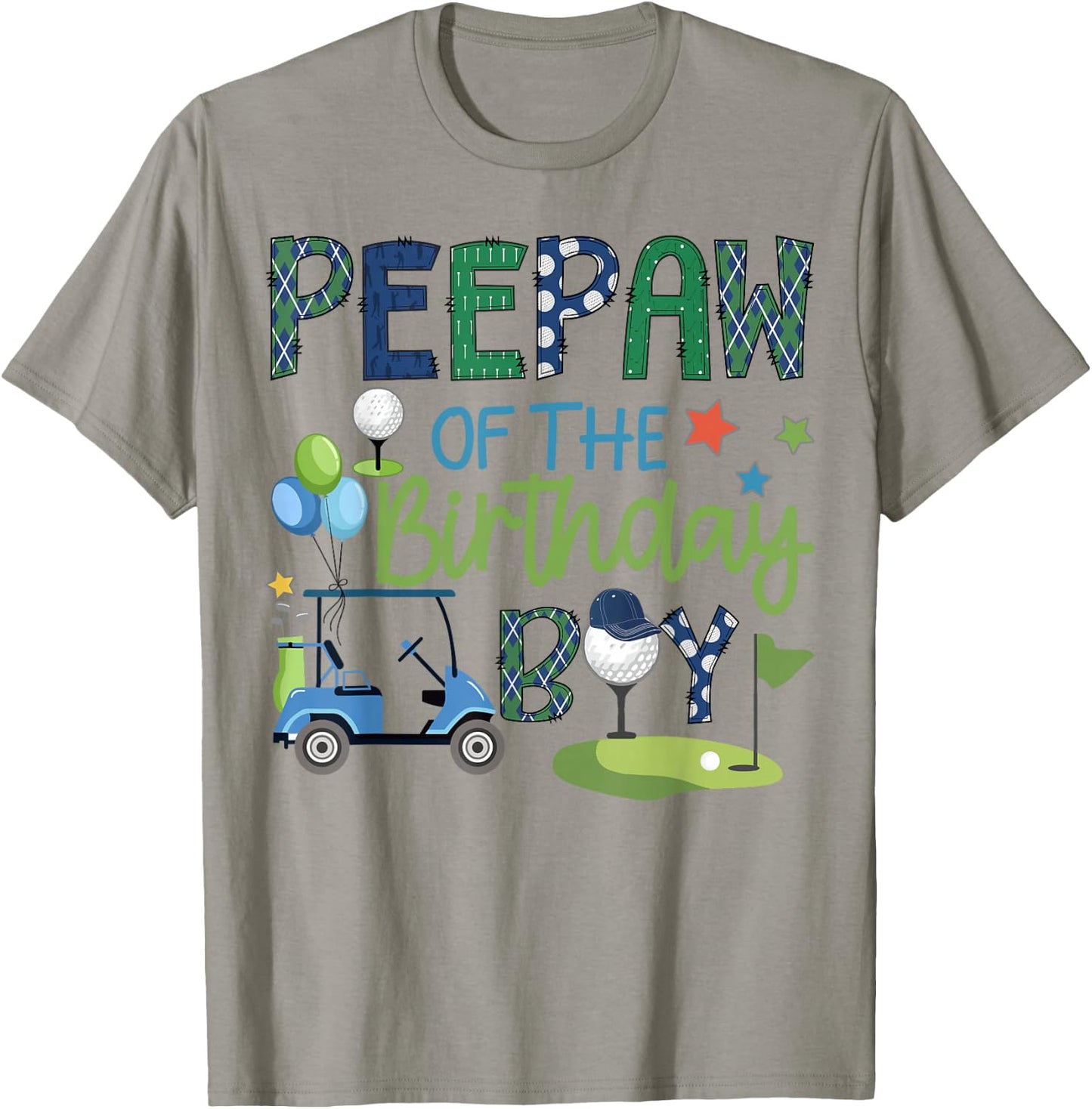 Peepaw Of The Birthday Boy Hole in One Golf Sport T-Shirt - T-Shirt | Sand