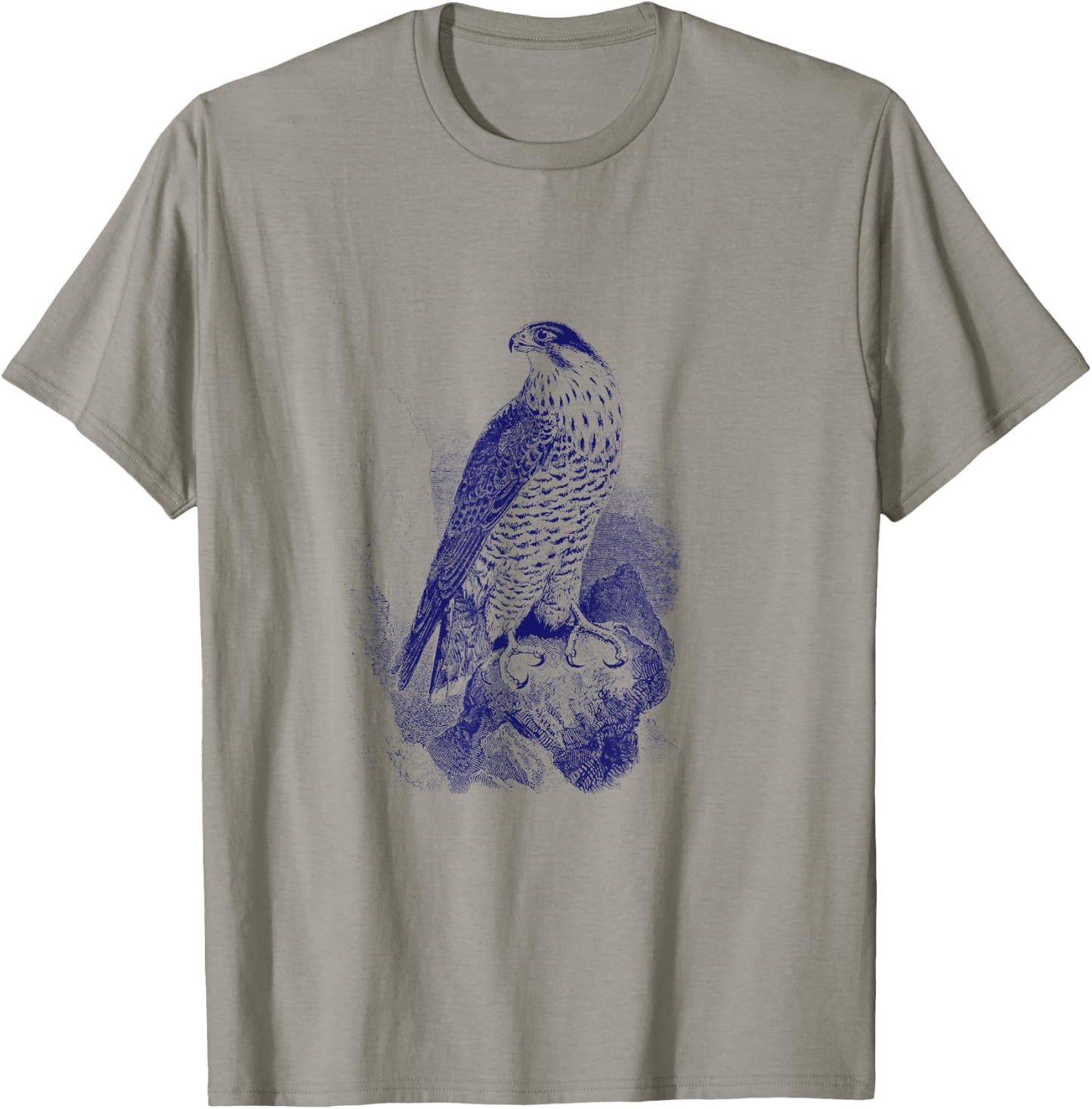 Falcon . Vintage Nature Falcon Bird T-Shirt - T-Shirt | Sand