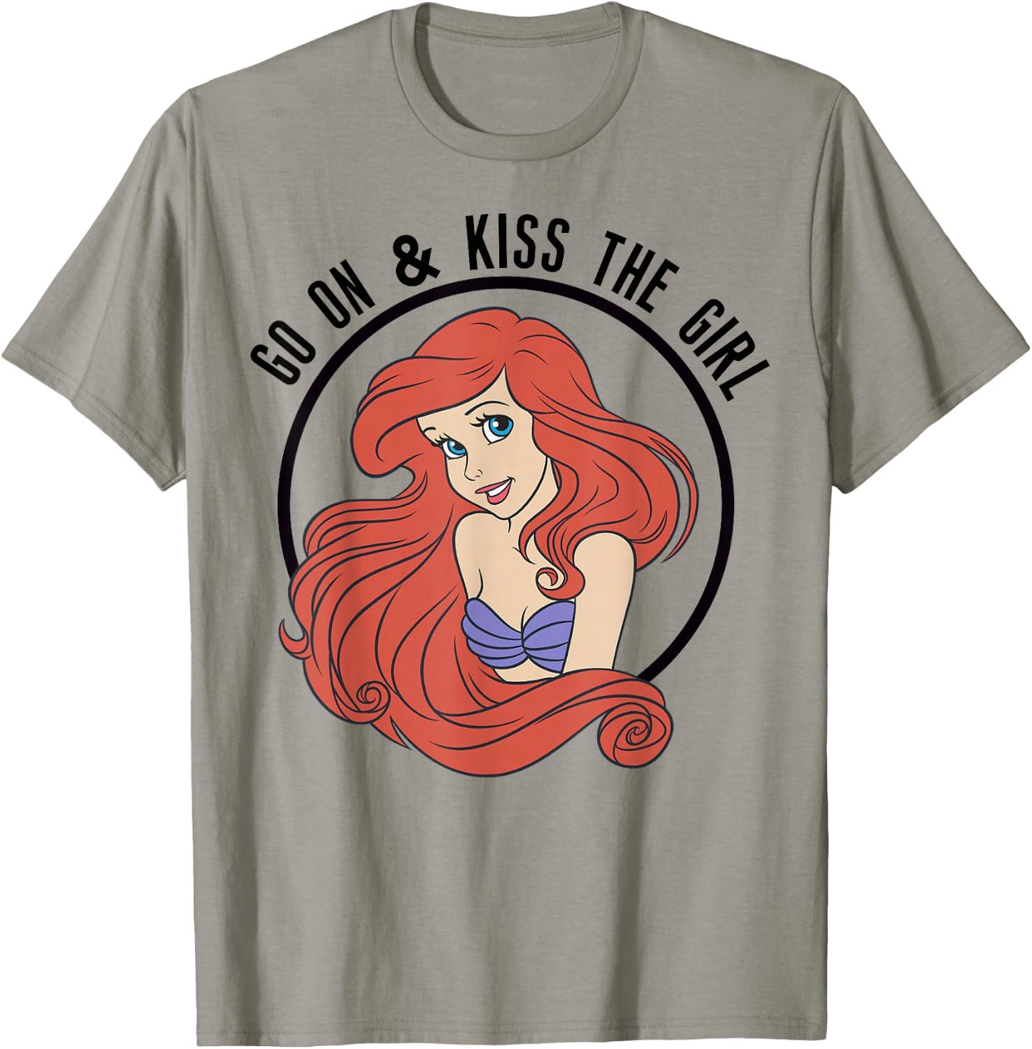 Disney The Little Mermaid Ariel Go On & Kiss The Girl T-Shirt - T-Shirt | Sand