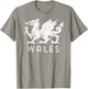 Rugby Welsh Red Dragon Flag of Wales T-Shirt - T-Shirt | Sand