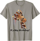 It's My Birthday Good Time Giraffe Party Animal T-Shirt - T-Shirt | Sand