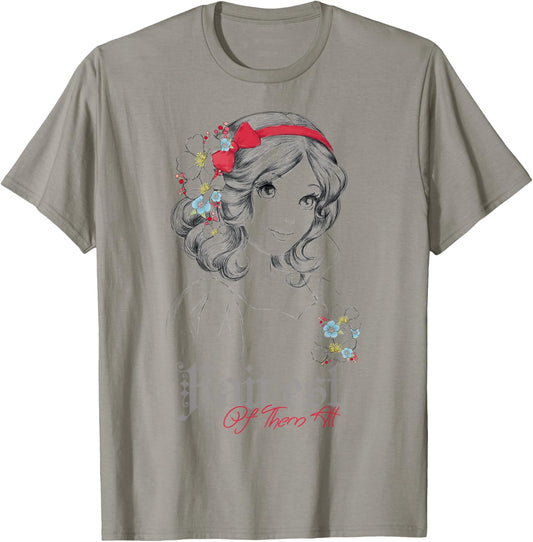 Disney Snow White Fairest Of Them All Modern Princess Sketch T-Shirt - T-Shirt | Sand