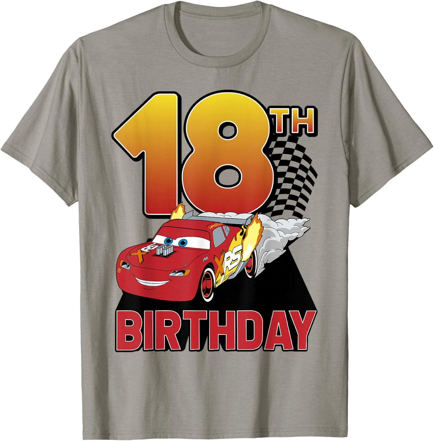 Disney Pixar Cars 18th Birthday Racer McQueen T-Shirt - T-Shirt | Sand