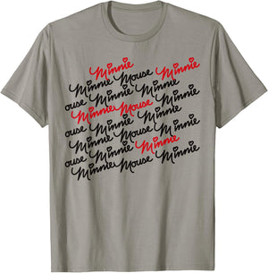 Minnie Mouse - Autograph Stacked T-Shirt - T-Shirt | Sand