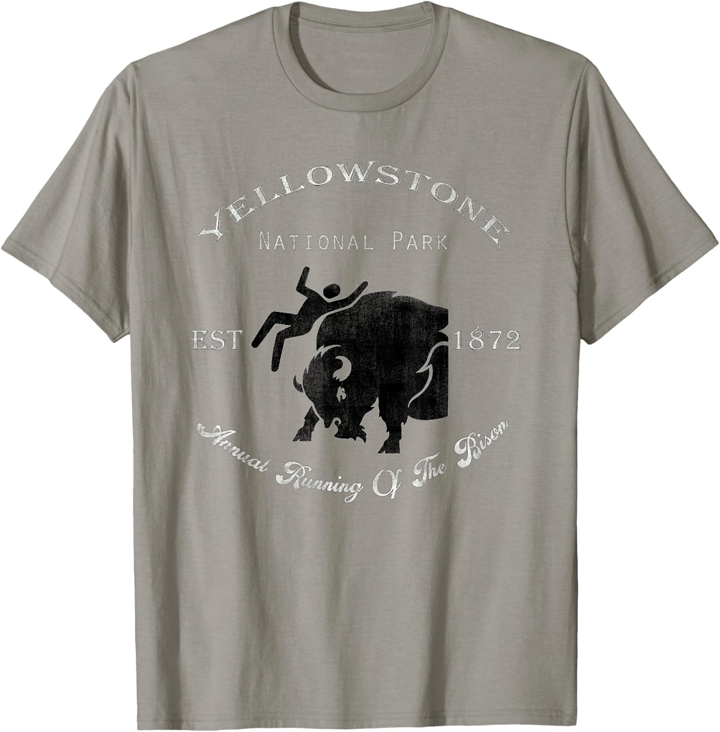 Yellowstone Annual Running of the Bison T Shirt T-Shirt - T-Shirt | Sand