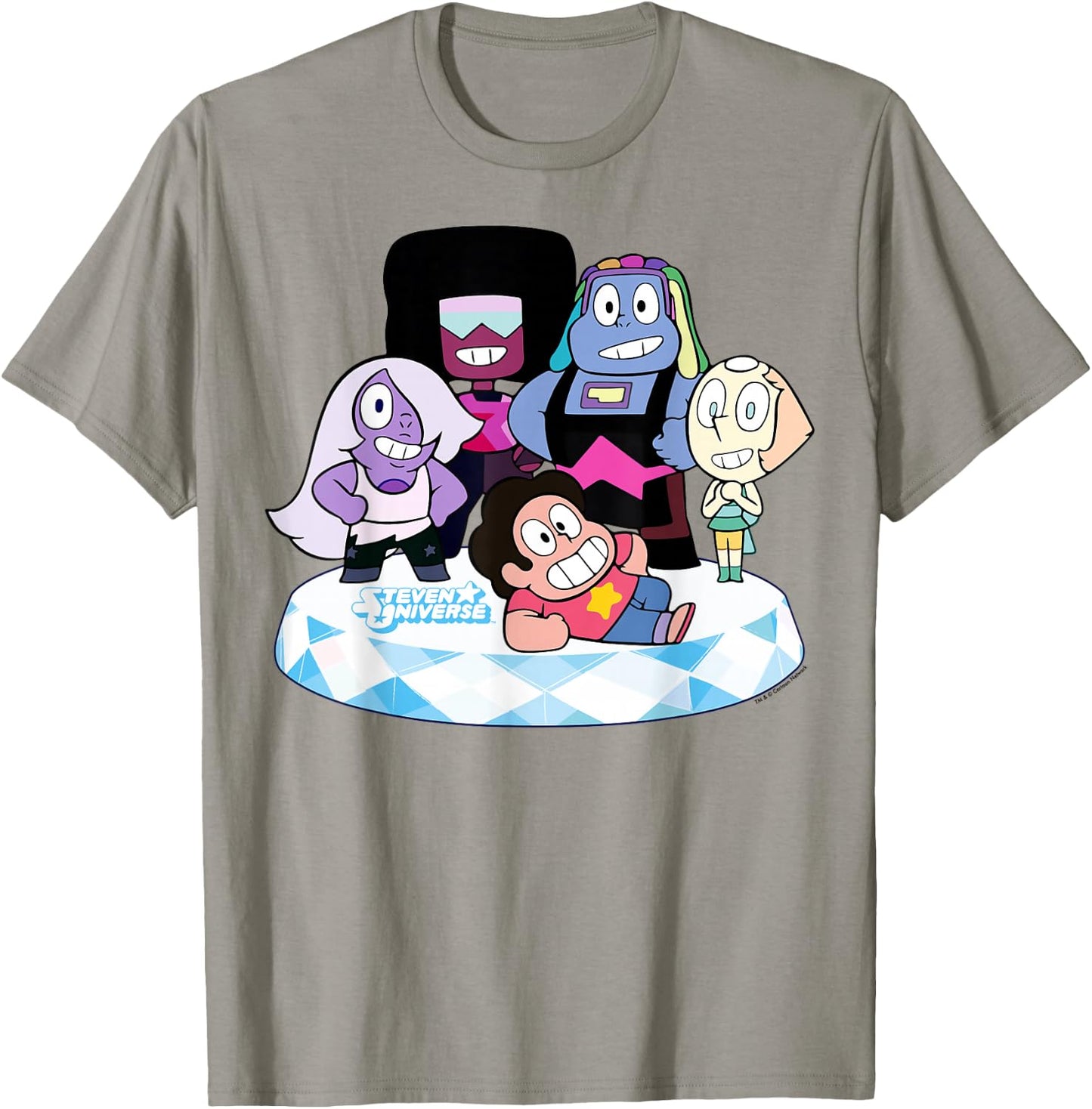 Stevens Universe Group Shot of All Gems Graphic T-Shirt - T-Shirt | Sand