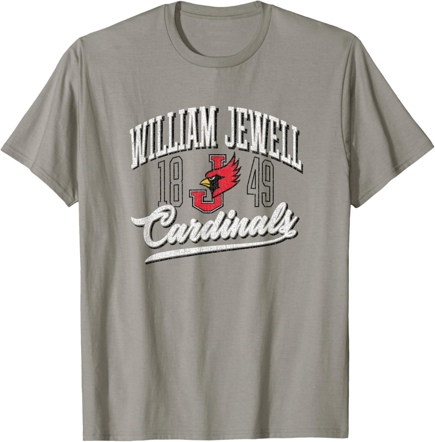 William Jewell College Cardinals Vintage Script Emblem T-Shirt - T-Shirt | Sand