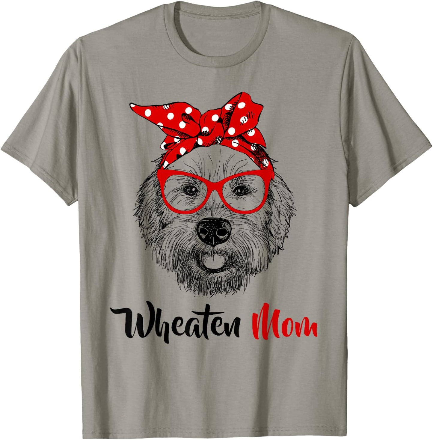 Wheaten Terrier Mom Mama Dog T-Shirt - T-Shirt | Sand