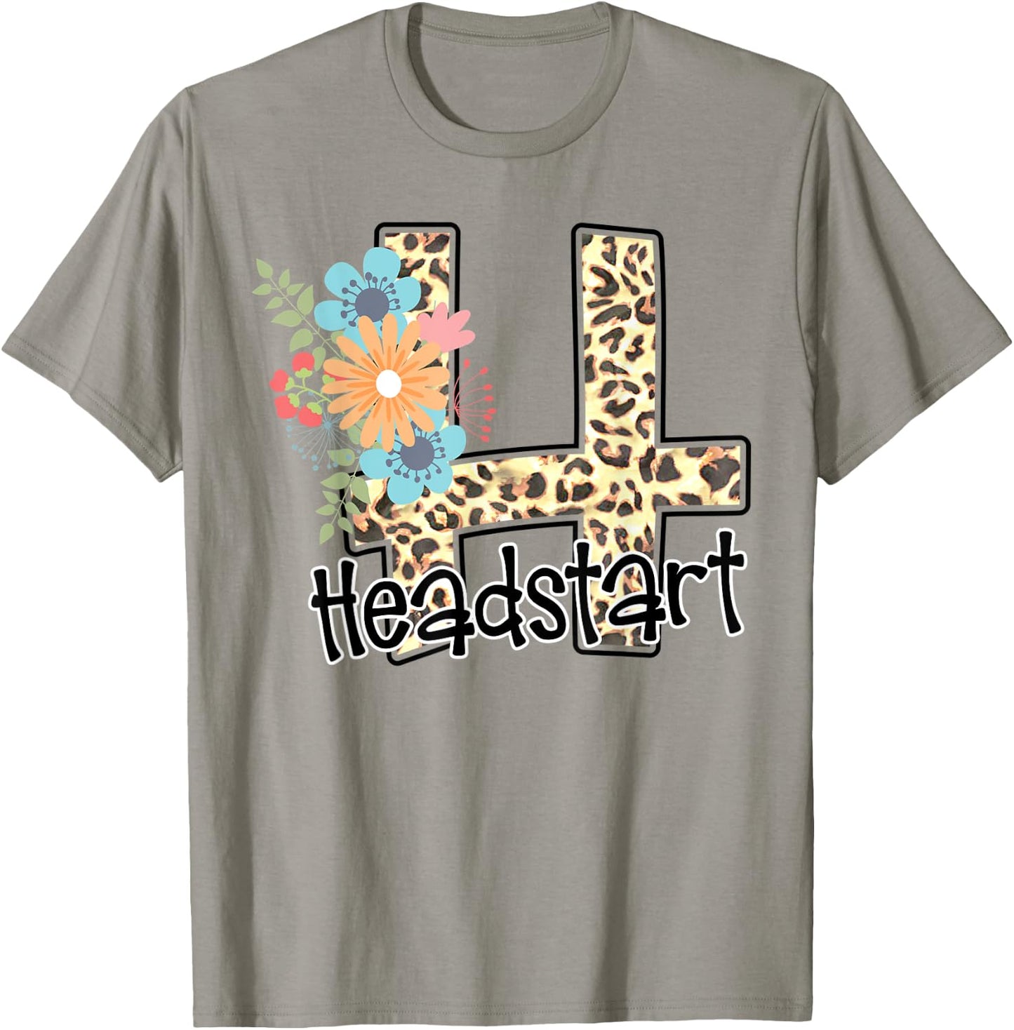 Headstart Leopard Back to School Teacher Girl First Day T-Shirt - T-Shirt | Sand