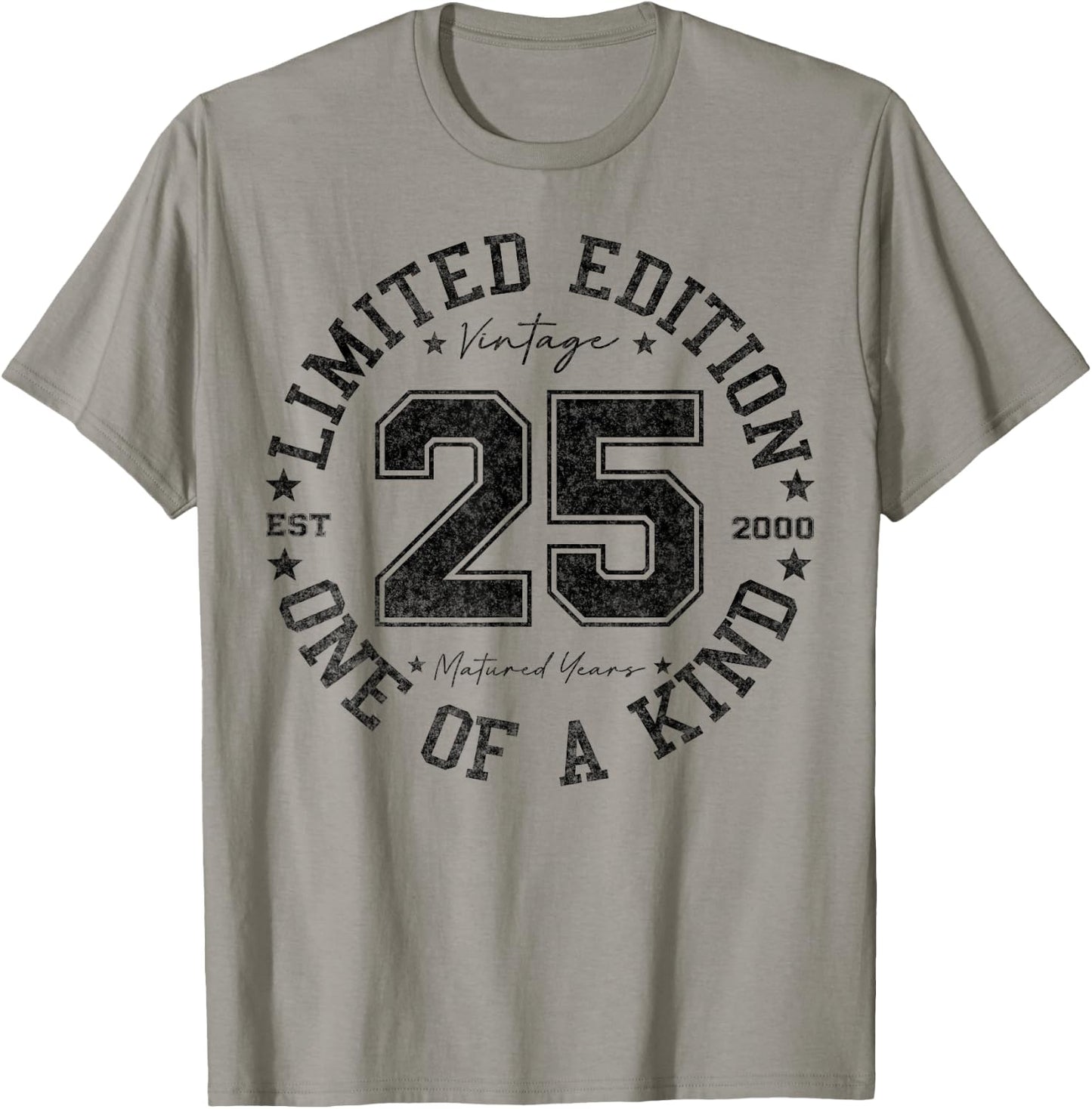 25 Year Old Gifts Vintage 2000 Limited Edition 25th Birthday T-Shirt - T-Shirt | Sand