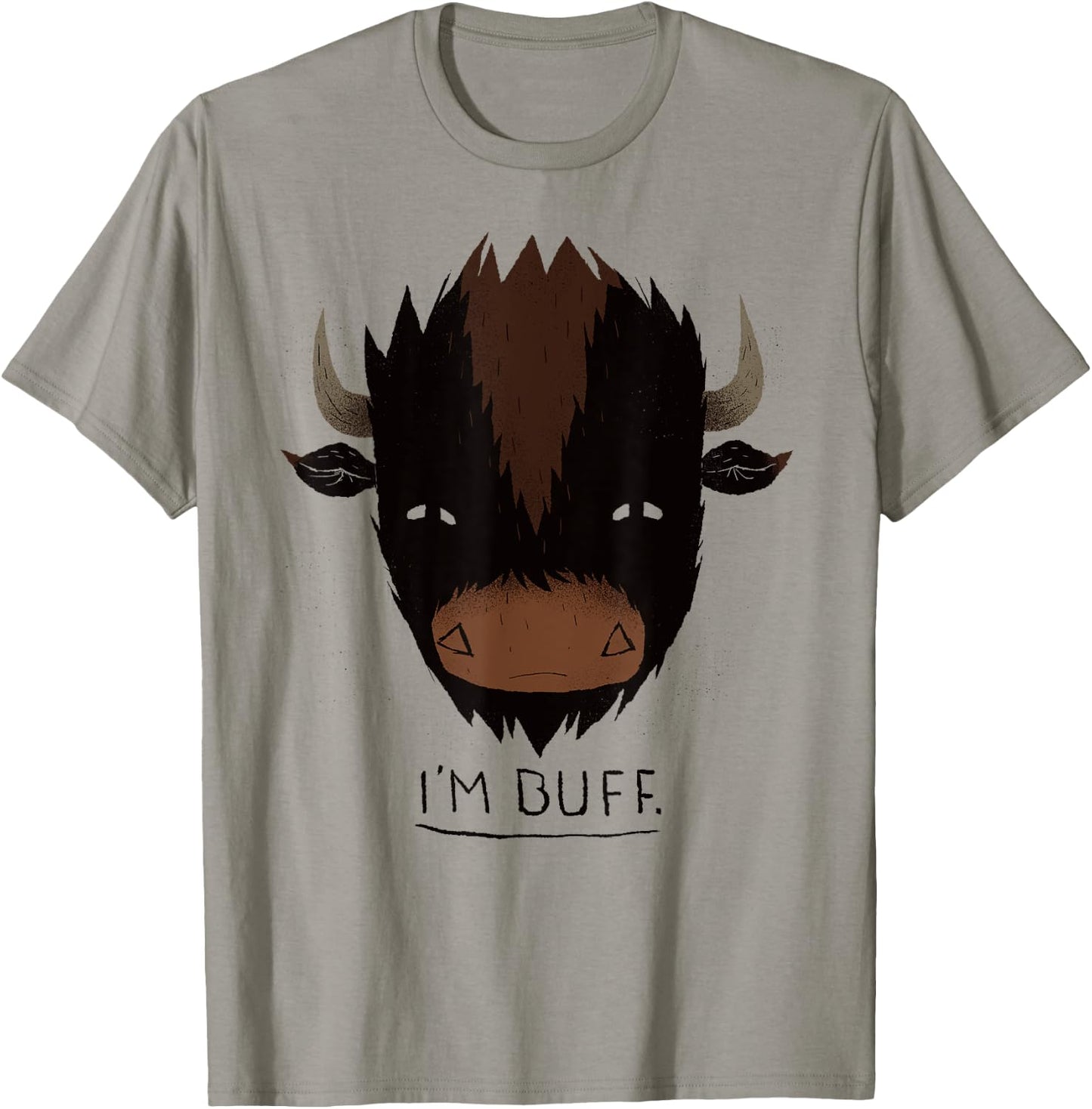 I'm Buff Buffalo / Buff Workout / Gym Shirt Pun T-Shirt - T-Shirt | Sand