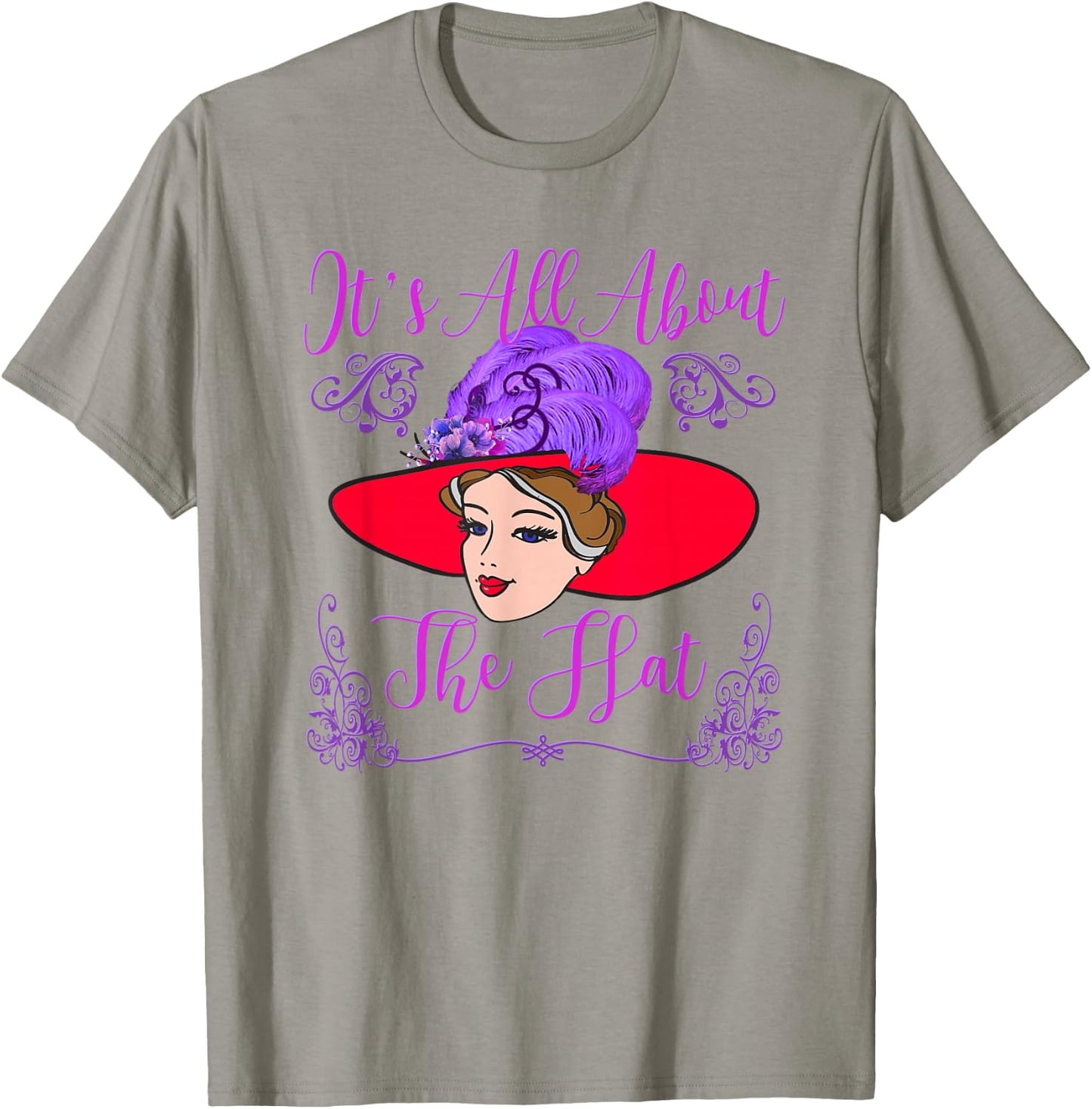 Red Hat It's All About the Hat Vintage Style T Shirt T-Shirt - T-Shirt | Sand