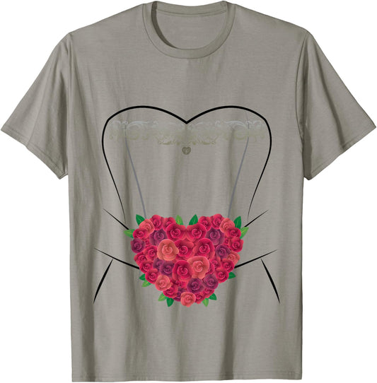 Wedding Dress T Shirt, Simple Marriage Bridal Shower Gifts T-Shirt - T-Shirt | Sand
