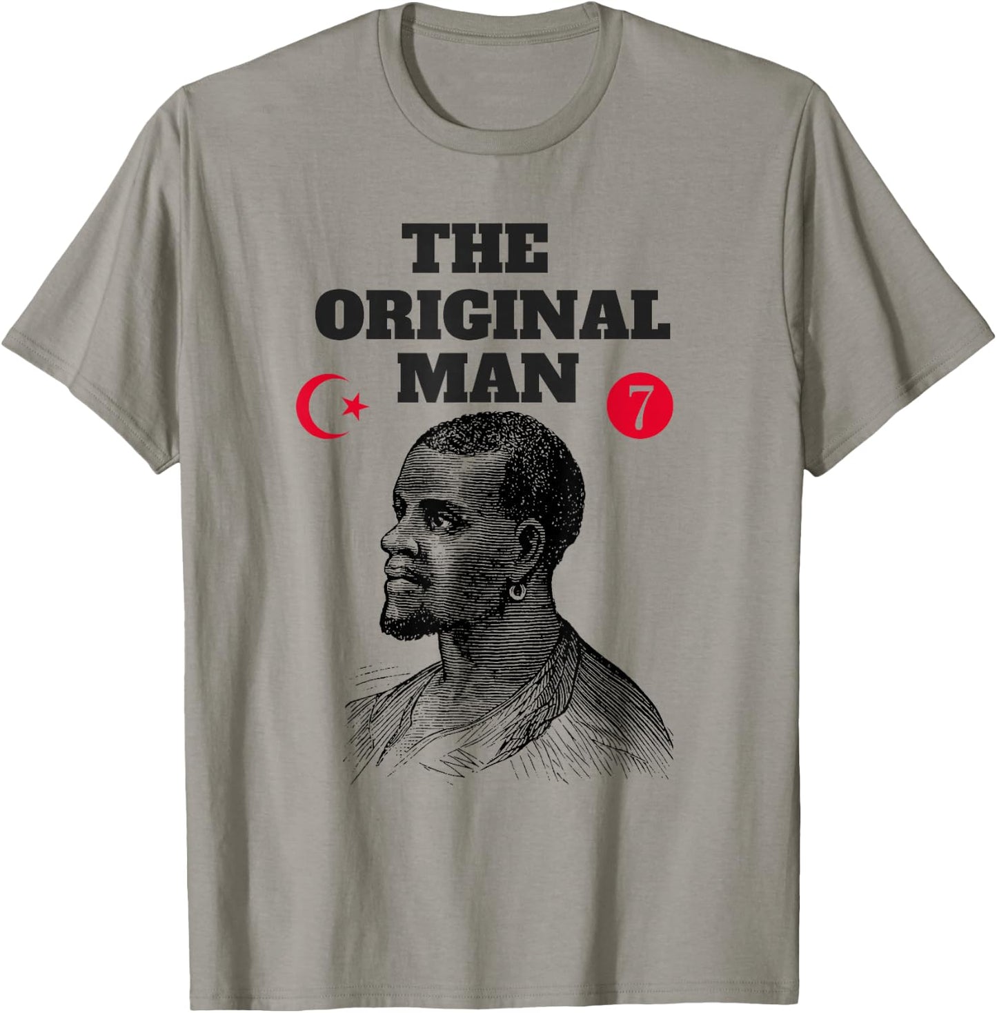 The Original Man - Moorish 5 Percent Allah 7 T-Shirt - T-Shirt | Sand