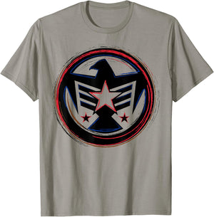Marvel Falcon America Badge Symbol Graphic T-Shirt - T-Shirt | Sand