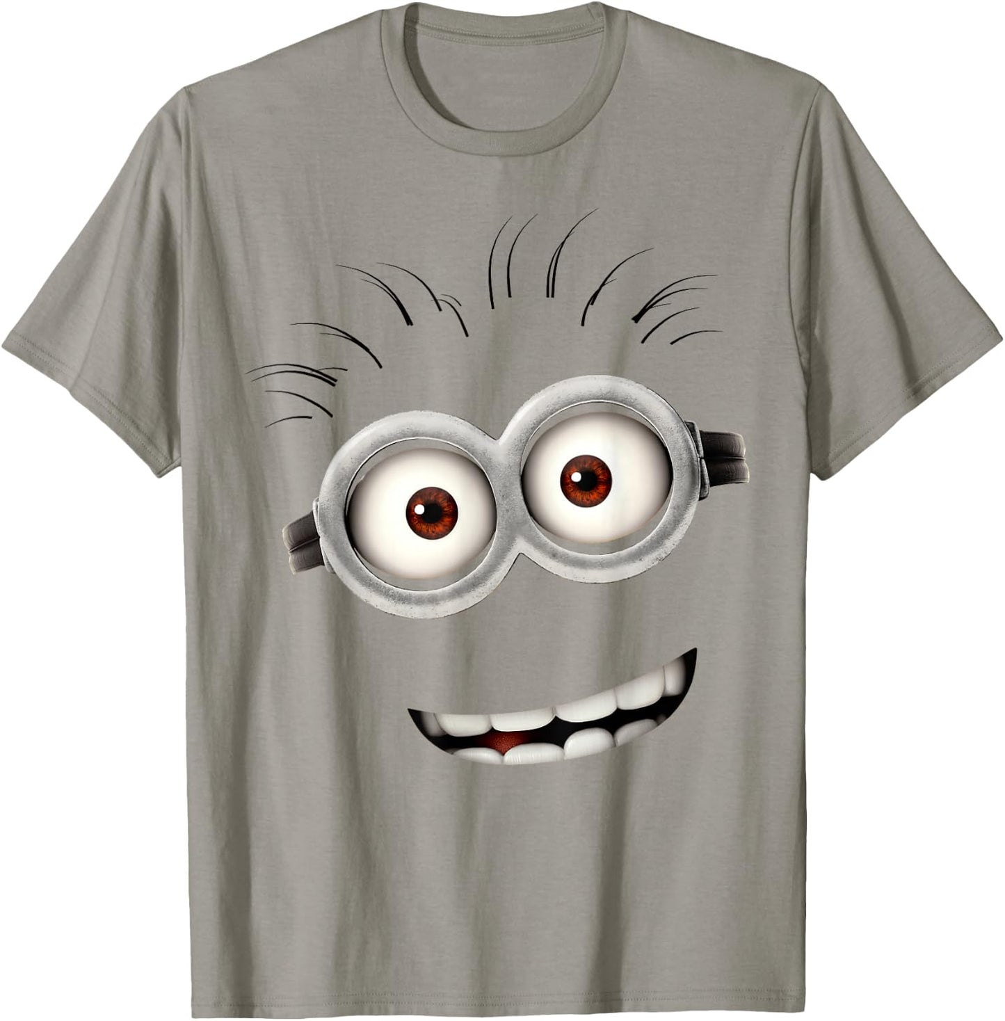 Despicable Me Minions Bob Smiling Face Graphic Short Sleeve T-Shirt - T-Shirt | Sand