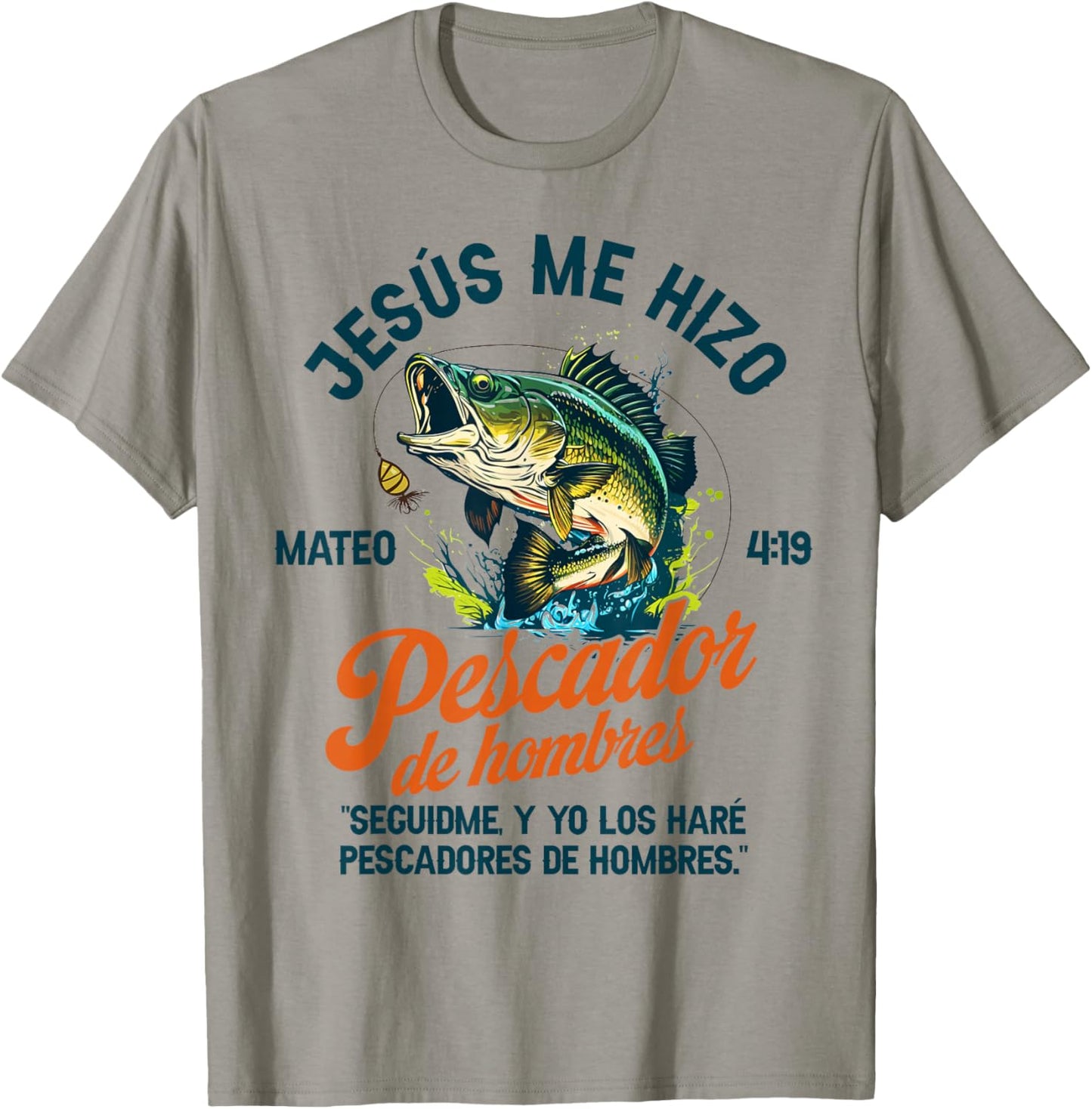 Spanish Christian Fishing Jesus Me Hizo Pescador De Hombres T-Shirt - T-Shirt | Sand