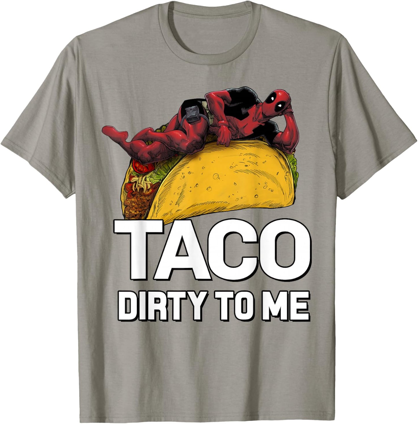 Marvel Deadpool Taco Dirty To Me Graphic T-Shirt - T-Shirt | Sand