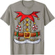 Elf Costume Christmas Elves Boys Girls Funny Xmas Holiday T-Shirt - T-Shirt | Sand