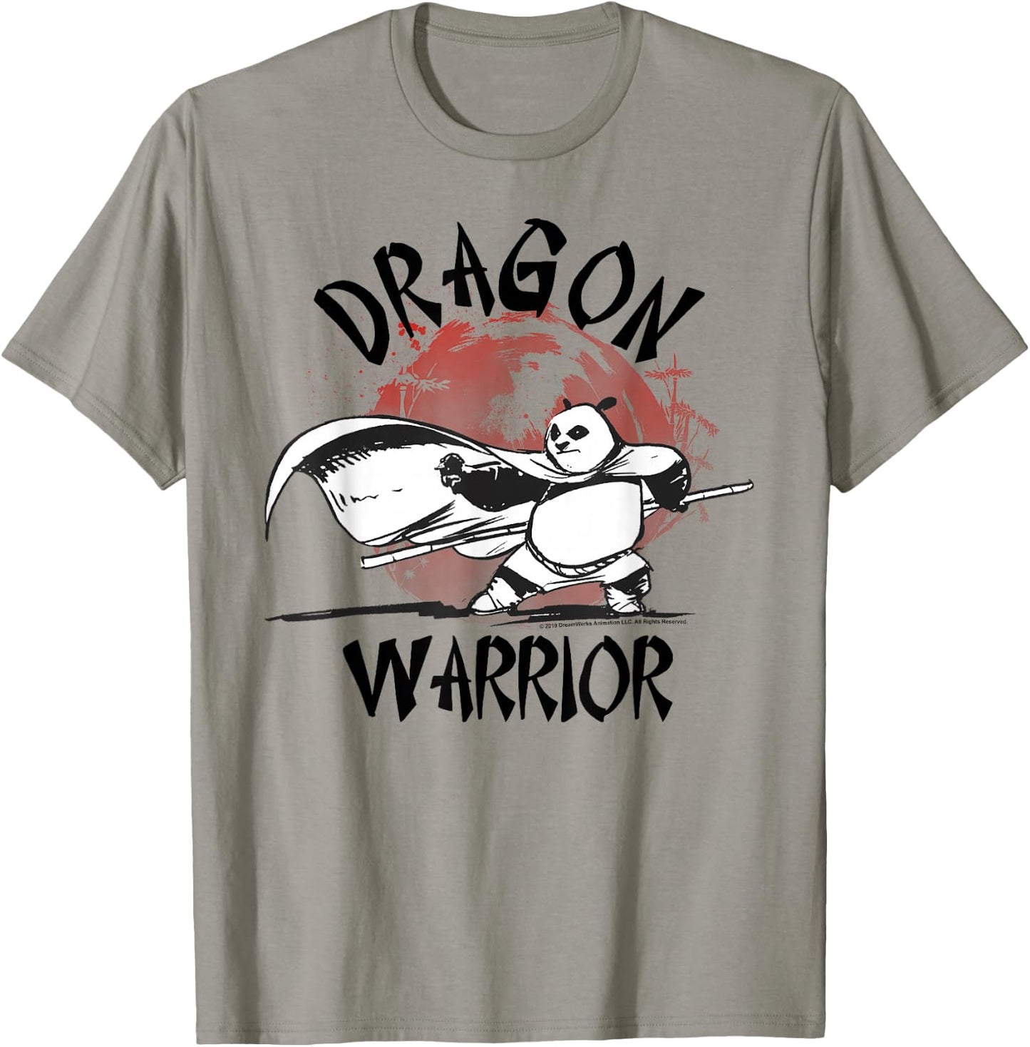 Kung Fu Panda Dragon Warrior Action Pose Portrait T-Shirt - T-Shirt | Sand