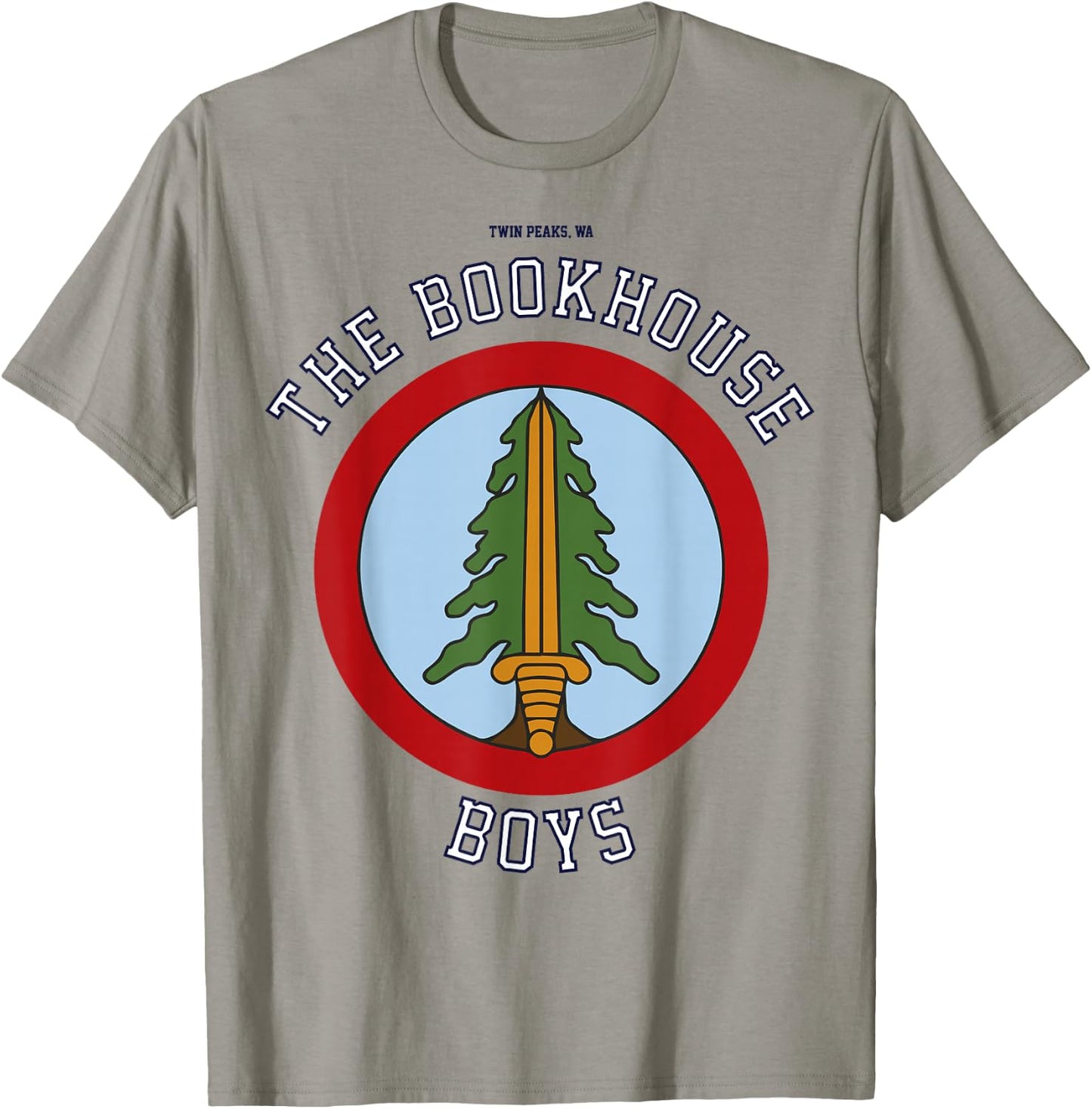 Twin Peaks Bookhouse Boys Circle Logo Graphic T-Shirt - T-Shirt | Sand