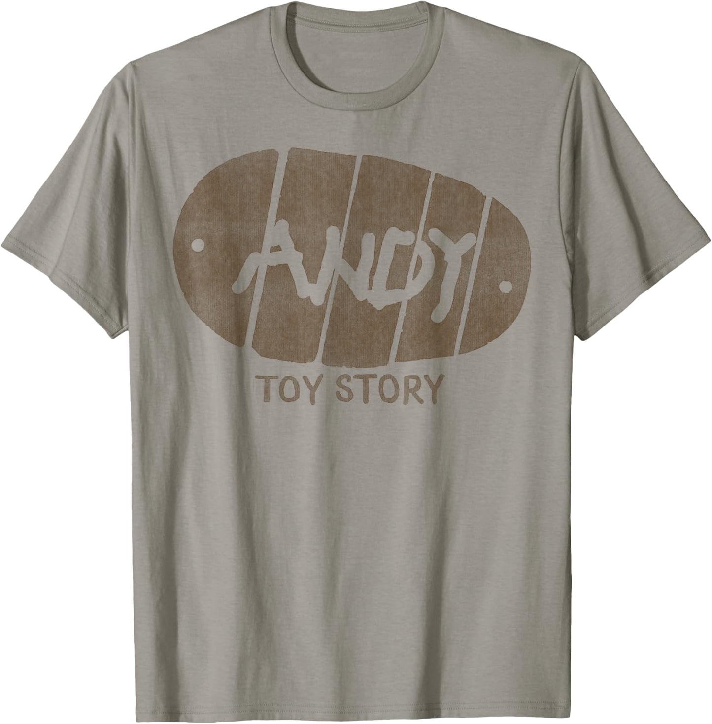 Disney Pixar Toy Story Andy Distressed Signature Boot Logo T-Shirt - T-Shirt | Sand