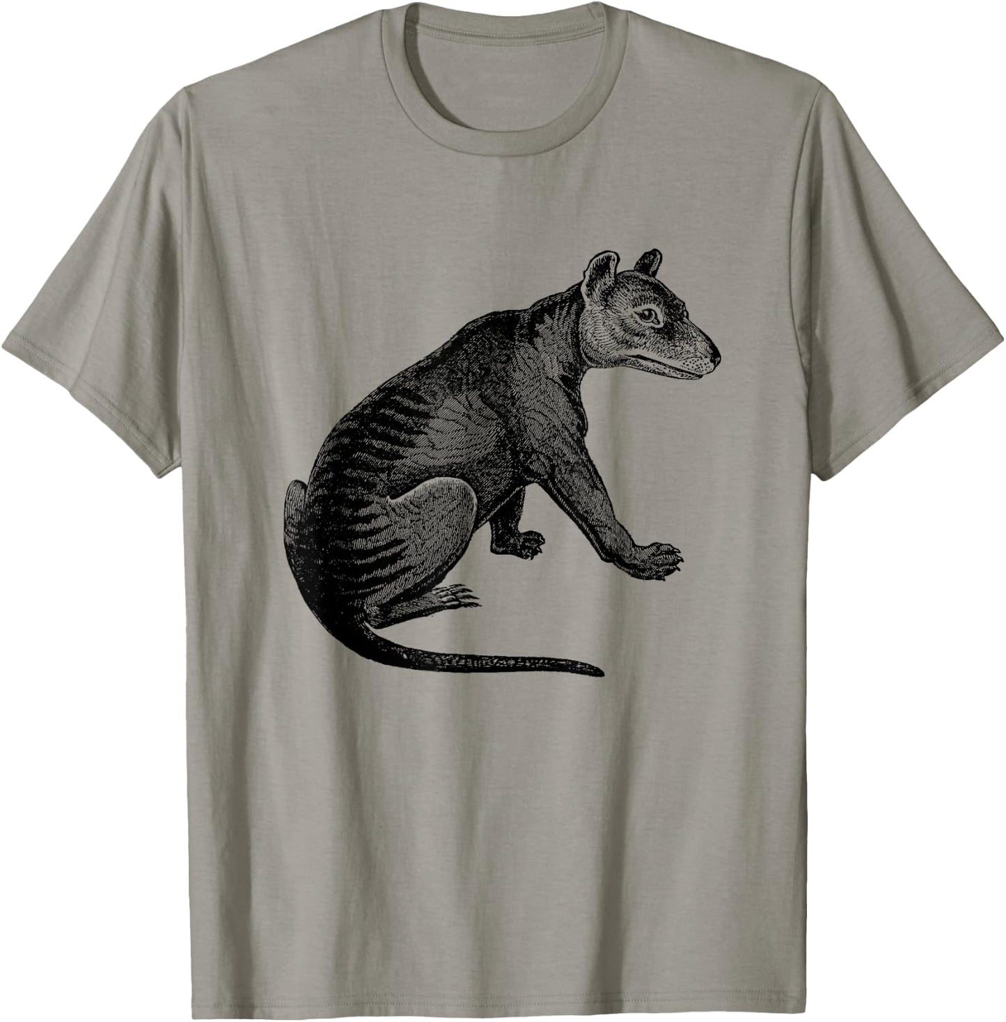 Tasmanian Tiger Print T-Shirt - T-Shirt | Sand