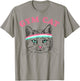 Gym Cat Outline With Headband Women Girls Kids T-Shirt - T-Shirt | Sand