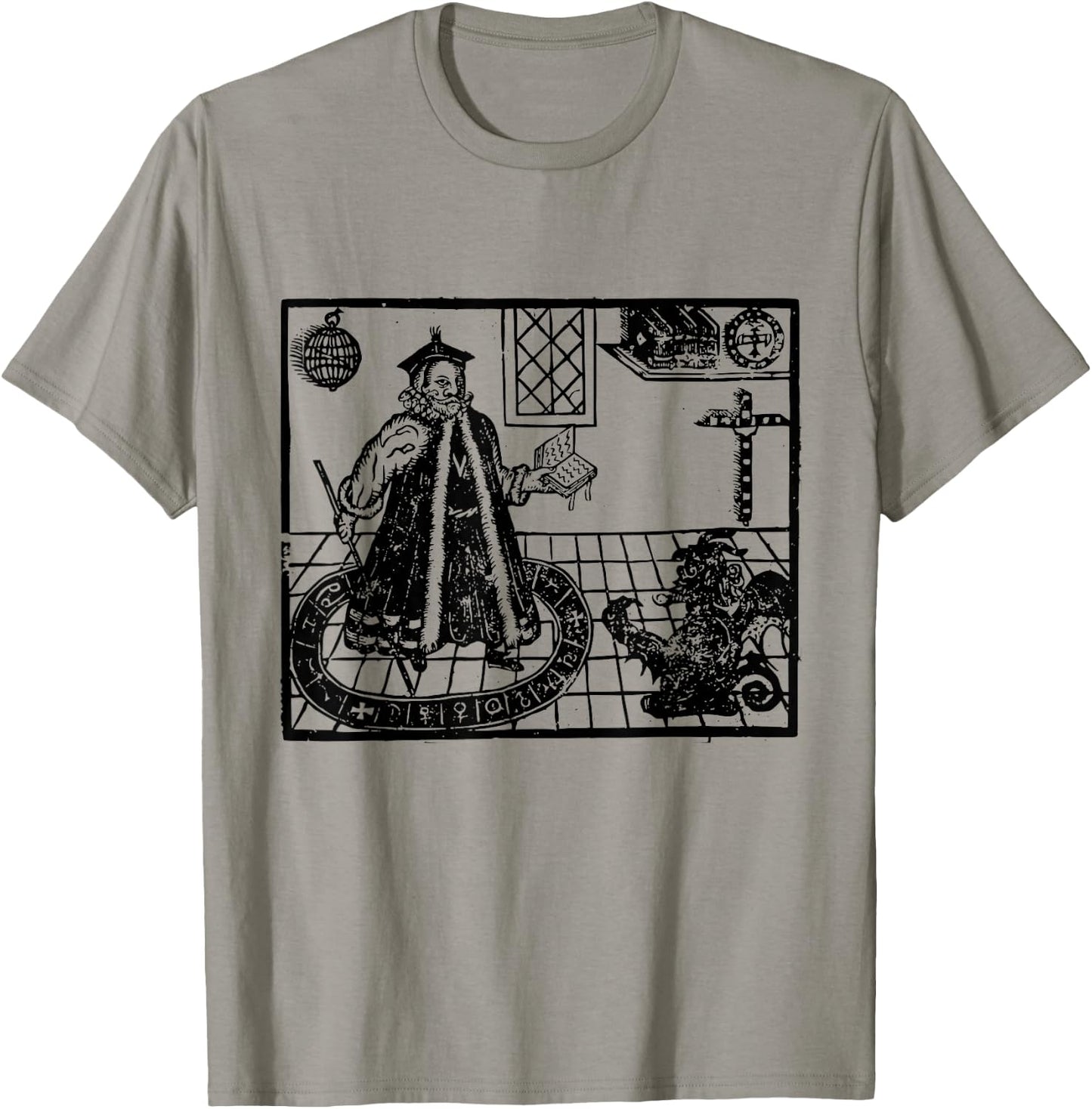 Faustus Conjuring Mephistopheles Demonic Pact Faust T-Shirt - T-Shirt | Sand