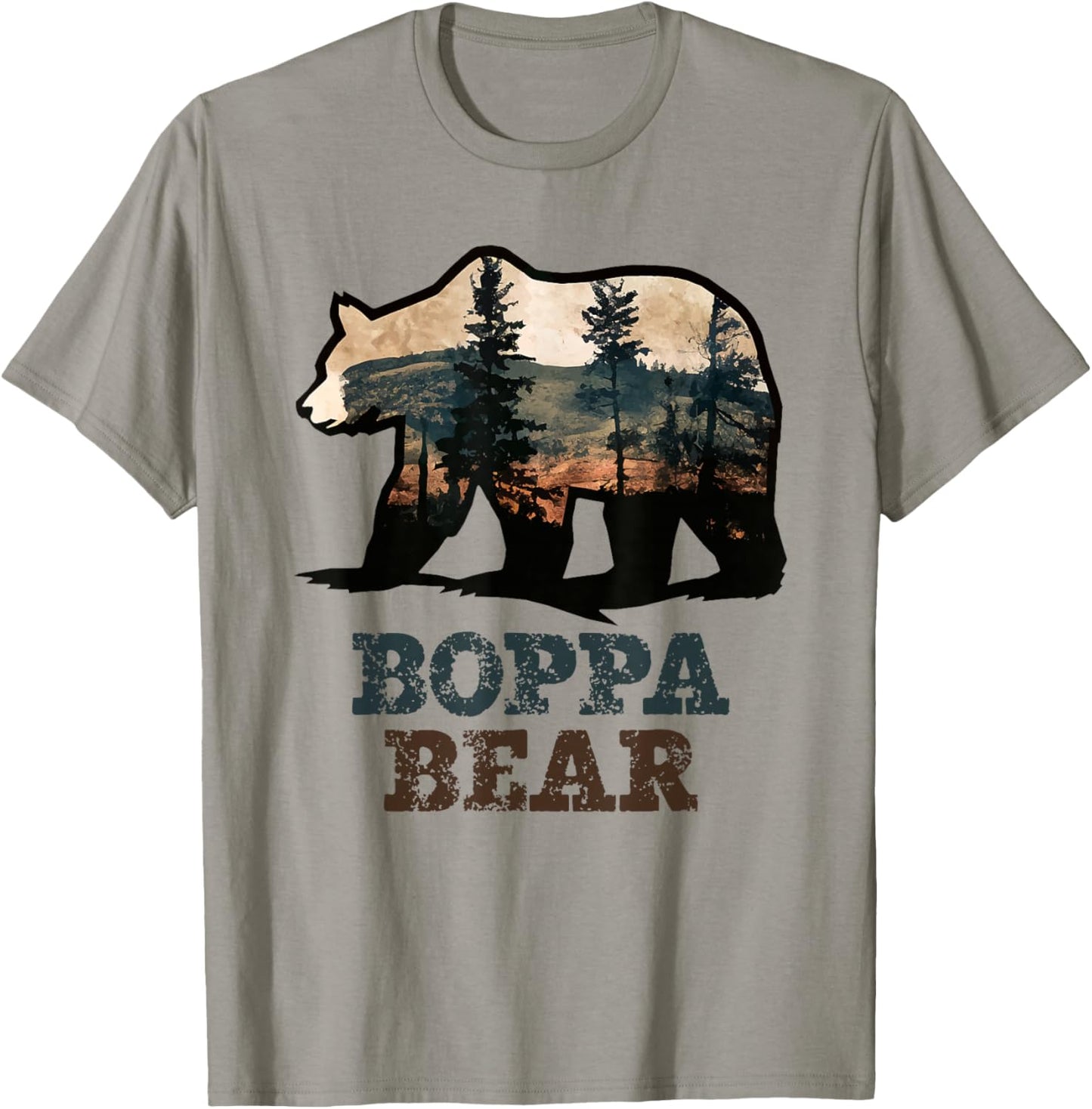 Boppa Bear Vintage Retro Funny T-Shirt - T-Shirt | Sand
