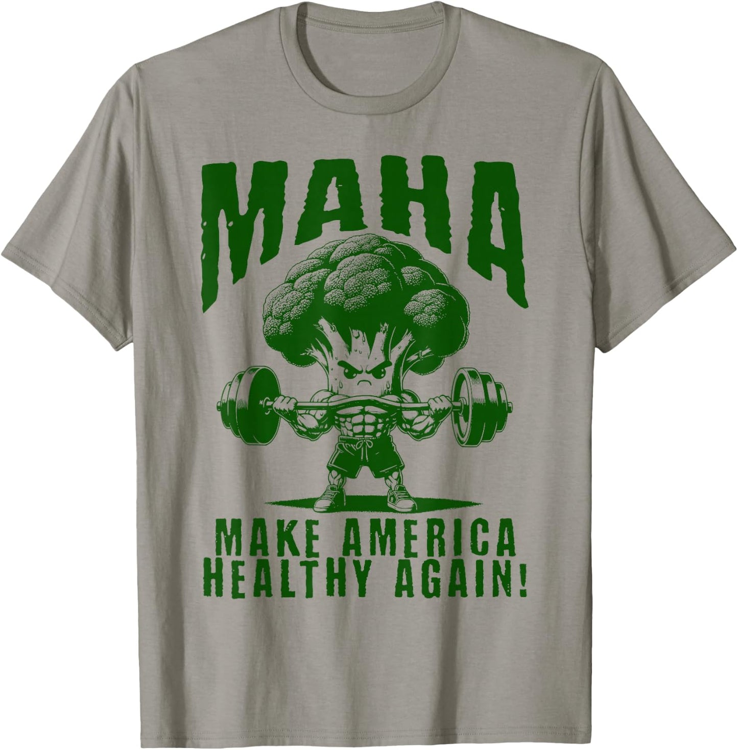 Make America Healthy Again MAHA Eat Vegetables Eat Meat Gym T-Shirt - T-Shirt | Sand