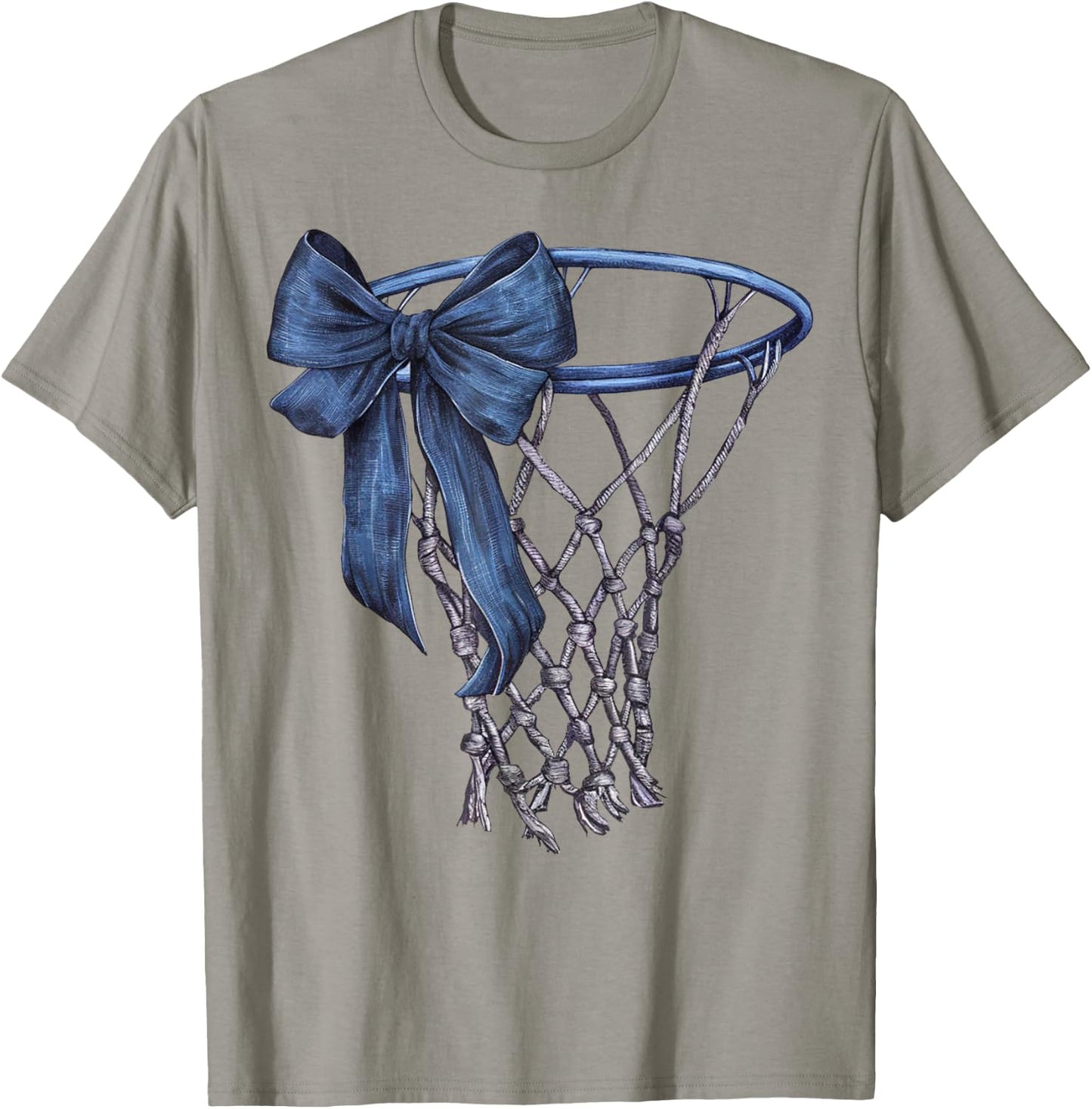 Coquette Basketball Game Day Mama Bow Vintage T-Shirt - T-Shirt | Sand